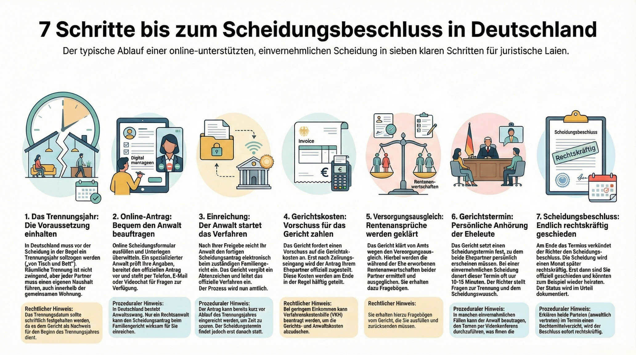 Ein Poster eines Rechtssystems